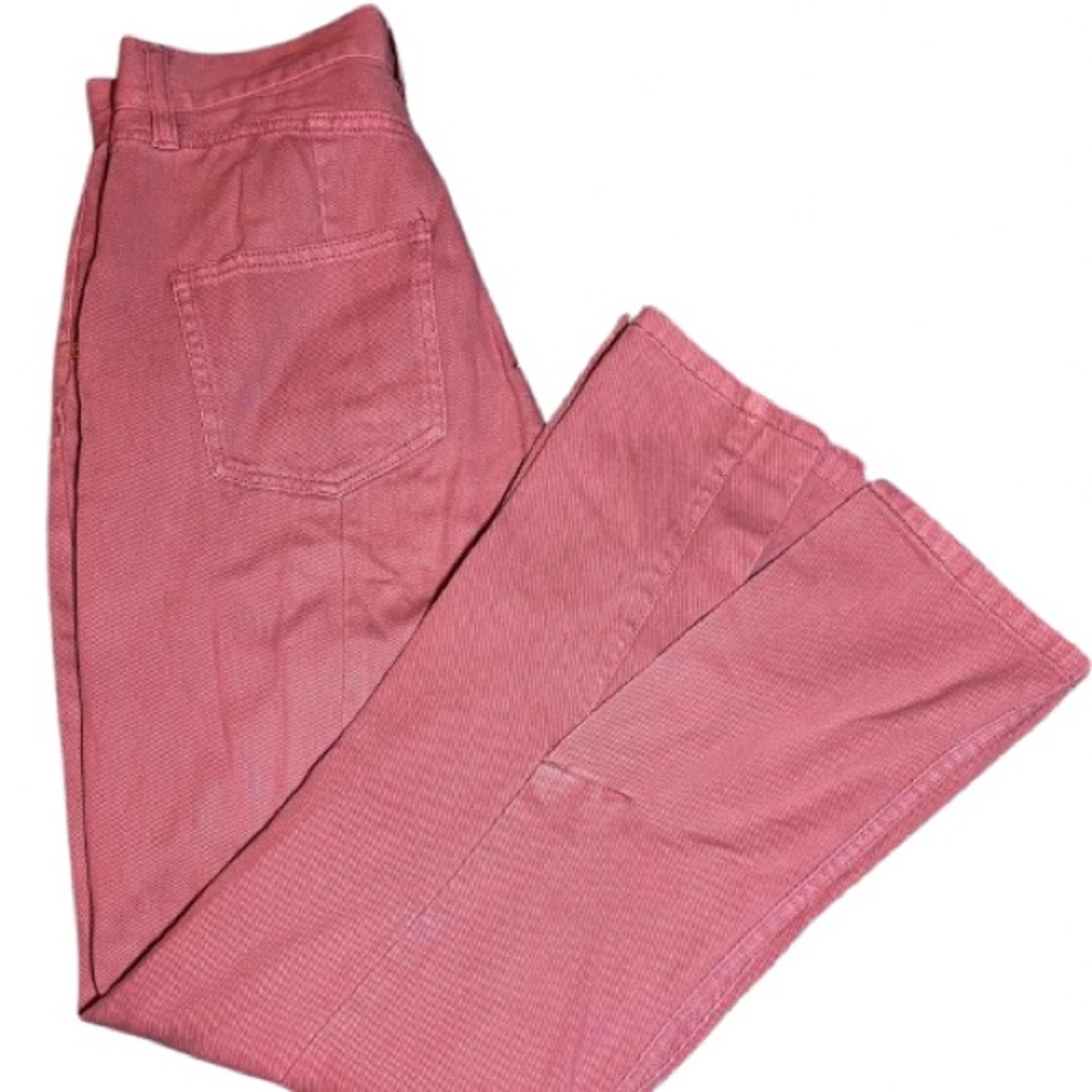Pink Flare & Wide Leg Jeans